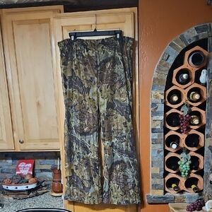 Shannon's Bug Tamer Green Brown Tan Camo Print Mesh Pants Hunting